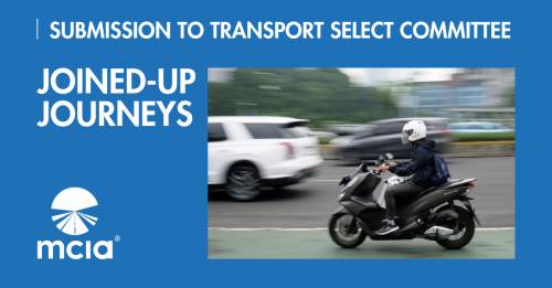 MCIA Submission to Transport Select Committee: Joined-up Journeys